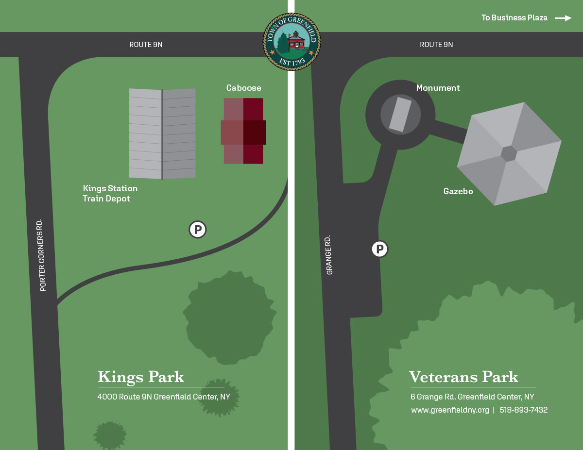 Kings Park and Veterans Park Maps