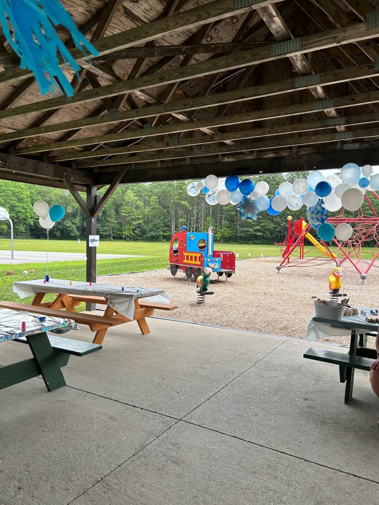 The Middle Grove Park pavilion makes a wonderful party spot, close to home!