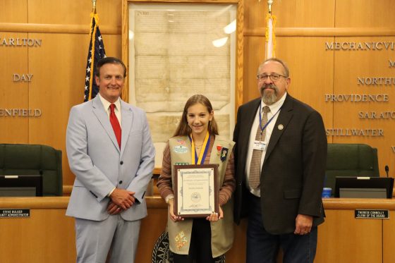 Board of Supervisors Recognizes Young Greenfield Resident Amelia Juracka